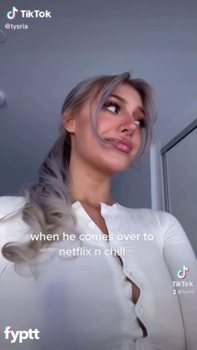 Imagine this beautiful TikTok thot sucking your cock and eating all the cum