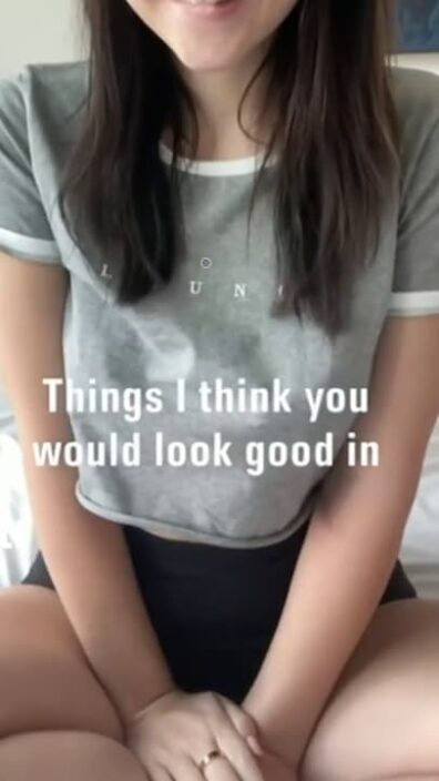 This girl thinks your cock would look good in her pussy in this NSFW TikTok