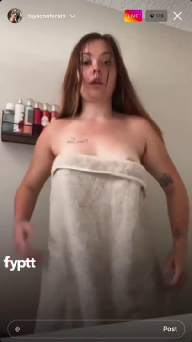 Girl keeps flashing her tits in the bathroom and pretending like it's an accident
