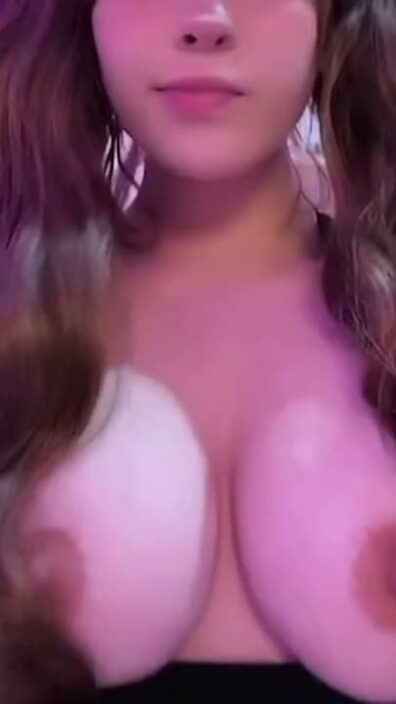 This is how her TikTok tits look like when she's riding your cock POV