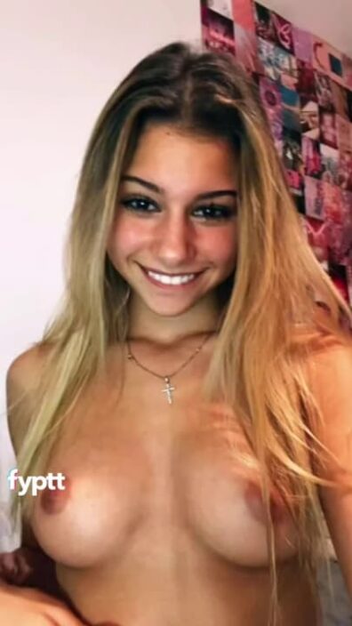 Gorgeous NSFW TikTok girl fingering her pussy and moaning like a kitty